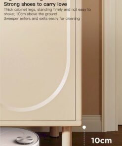Sharpdo Shoe Storage Cabinet, Ins Style Shoe Organizer for Entryway & Hallway Slim Narrow Freestanding Shoe Rack Wooden Shoe Organiser Shoe Rack Shoe Cabinet Behind The Door Saves Space 80*32*92cm - Image 4
