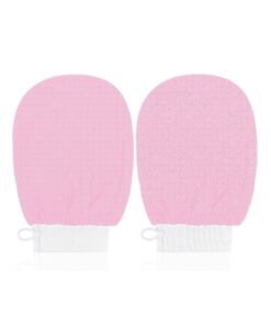MOMENT 2 Pack Deep Exfoliating Glove for Body, Korean Exfoliating Mitts Deep Exfoliating Gloves Body Scrubber for Bath Shower Dead Skin Remover Keratosis Pilaris