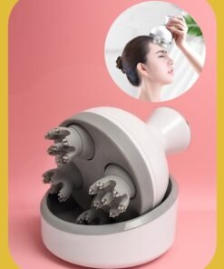 Squarecircle Portable Head Massager, Handheld Cordless Electric Hair Scalp Massage hine,for Relaxing Neck Arm Leg Scalp Face Improve Blood Circulation