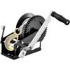 Hand Crank Winch, 3500 lbs Steel Cable, Boat Trailer Winch Heavy Duty 22 ft Steel Wire Cable and Two-Way Ratchet, Manual Operated for Trailer, Boat or ATV Towing