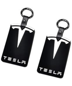 MIRFA Silicone Protector Card Holder Keychain for Tesla Model 3/Y