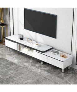 NKX Living Room Modern Shelf Storage Cabinet Table