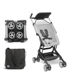 Munchkin Sparrow Ultra Compact Lightweight Travel Stroller For Infants and Toddlers– Grey