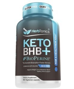 Herbtonics Keto Bhb Diet Pills with Bioperine 60 Capsules