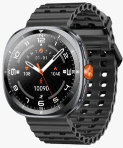 GREEN LION Connect Pro Smart Watch with AMOLED Display and High-Fidelity BT Calling / Always-on Display / Call/social notifications / Music Control / Raise Wrist Wake screen / Sleep monitoring / Sedentary Reminder / GL-SWA39 - Black