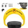 HomarKet Intelligent Remote Control Parking Lock with Collision Alarm, Parking Barrier, Cylindrical Lock, Double Lock Design to Prevent Others from Occupying the Parking Space