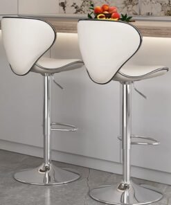 Sharpdo Bar Chair,Butterfly Design Bar Stool Height Adjustable Bar Chair 360°Swivel Comfortable High Bar Stool for Home Kitchen Pub Counter Cashier Desk - Image 4
