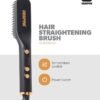 GEEPAS Hair and Beard Straightening Brush- GHBS86066 Smooth and Comb-Like Design for Beard & Hair, Perfect For Salon And At Home Styling