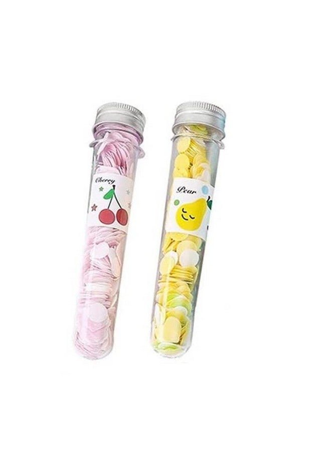 SUNISA Travel Soft Paper Soap Flower Design Tube Shape Bottle (Assortedmulticolor Colour) 2Pcs