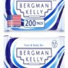 BERGMAN KELLY - Hotel Soap Bars - White Tea, 0.5 oz, 200 PK - Travel Size Luxury Bulk Amenities Bar Soap - Mini Individually Wrapped Rectangular Soap, Small Toiletries for Airbnb, Motel, Guest Bath