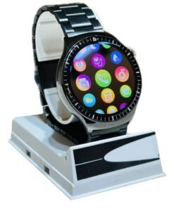 Rock 30 HD Round Display Stainless Steel Smartwatch with 2 bands, Compatible for Android & iOS