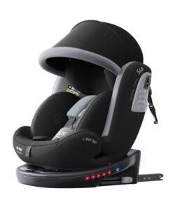 Heekin 360 Swivel i-Size Baby Car Seat with ISOFIX, for Newborn to 12 Years Old (40-150cm), Group 0+/1/2/3, Rear Facing with 5 Recline Positions