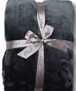 Neyam 100% polyester winter blanket. Size 200X150 - Soft and comfortable velvet blanket, dual colours. In grey
