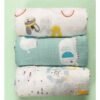 Sharpdo 3-Pack Swaddle Blankets for Baby, Blanket Swaddle Wrap for Boys and Girls (110 X 110cm)