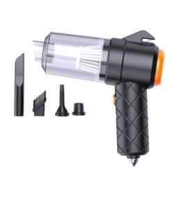 Portable Car Vacuum Cleaner, 9000Pa Strong Suction Power, Cordless Handheld 4-in-1 Vacuum with Multiple Nozzles, Perfect for Car/Home/Pet Hair Cleaning, Black