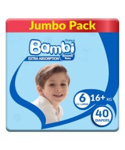 Sanita Bambi Baby Diapers Jumbo Pack Size 6, Xx-Large, 16+ Kg, 40 Count