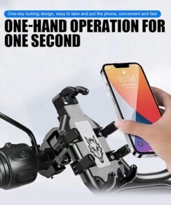 Alternative view of UNUNS Bike Phone Holder,Motorcycle Phone Mount,Adjustable Heavy Duty Phone Camera Mount,8 Claws Tightly Hold 4.7"-7.2" Smartphones,Mounting Handlebar Bracket For Bicycle Motorcycle E-Bike ATV Scooter