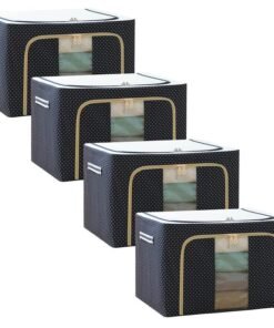 PRAMANTA Wardrobe Organizer for Clothes Foldable Almirah/Cupboard Organizer for Clothes Multi Purpose Plastic Shelf Clothes Organiser for Wardrobe (1Pcs)