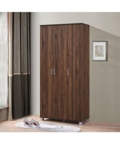 DANUBE HOME Sandor 3-Door Tall Shoe Rack For 44 Pairs Shoe Storage Cabinet Spacious Shoe Organizer Modern Entryway Rack Hallway And Bedroom Storage Solution – Columbia Oak