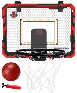 LENND Indoor mini basketball stand with 1 ball, indoor basketball door scoring basketball stand, suitable for children and adults
