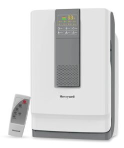 Honeywell Air Purifier For Home, 5 Stage Filtration, Covers 50 m²,UV LED & Ionizer,H13 HEPA Filter, Removes 99.99% Pollutants & Allergens-Air touch V4 Air Touch V4 White