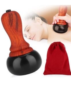 Electric Hot Stone Massage Kit with Natural Bian Stone Gua Sha Tools for Spa, Relaxation and Pain Relief, Perfect for Massage Therapy