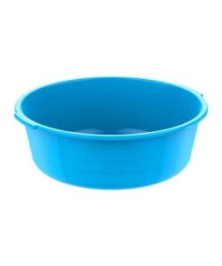 Cosmoplast 34L- Round 24" Plastic Basin Tub (Blue) Blue 34.0Liters