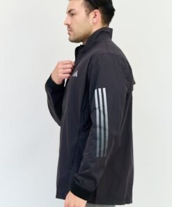 Alternative view of Adidas Men Sportswear Fit Long Sleeve Running Jacket, Black