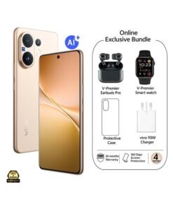 vivo V60 AI Dual SIM 5G Desert Gold 12GB RAM 256GB With Exclusive Gifts - Earbuds Pro, Smart Watch, 90W Charger And 24 Months Warranty + 1 Year Screen Replacement - Middle East Version