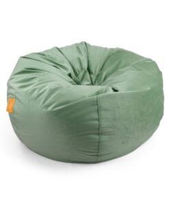 Jumbble Suede Bean Bag with Filling | Ultimate Indoor Lounging Chair for All Ages | Velvet Soft Fabric | Filled with Polystyrene Beads(XXL, Army Green)70 X 100 X 110cm