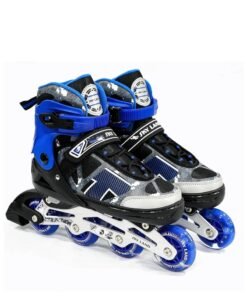 Sky Land Adjustable Roller Skate Shoes For Kids & Teens| Professional & Comfortable Inline Skating Shoes With 8 Lighting Wheels For Boys