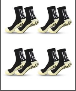 ZCM-HAPPY 4 Pair of Athletic Football Socks