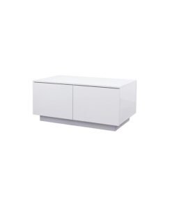 DANUBE HOME Oklahoma Coffee Multifunctional Living Room Table Space Saving Rectangular Center Table Modern Design Furniture 100x60x45cm White - Image 3