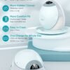 Paruu P20 Wearable Breast Pump Hands Free，4 Modes & 12 Levels Suction with Soft Double-Sealed Flange, Electric & Portable Pump Accessories, LED Display