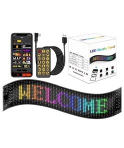 Led Car Universal LED Flexible Display Screen – Programmable Soft LED Panel for Auto Window & Interior Decoration, Easy Installation