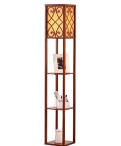 NKX Nordic Modern Bedroom linen cover Standing Floor vertical lamp With 9W bulb