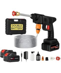 DubaiGallery Cordless Power Washer 48V with Double Battery, Handheld High-Pressure Cleaner, 5 Nozzles & Adjustable Lance, Ideal for Car Wash, Home & Garden