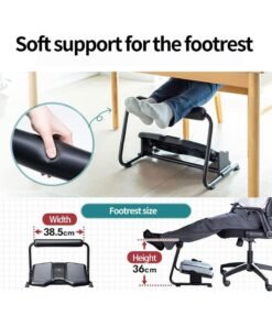 Alternative view of WALALLA 3 Adjustable Heights Under Desk Foot Rest, Ergonomic Office Footrest, Foam Leg Rest, Elevated Under Table, Standing Desk Foot Rocker, Versatile Foot Stool with Footrest Support Stand