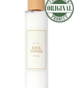 I'M FROM Rice Toner, Milky Toner for Glowing Skin, 77.78% Korean Rice, Glow Essence with Niacinamide, Hydrating for Sensitive, Dry, Dull, Combination Skin, Vegan, Fragrance Free, Glass Skin 150ml
