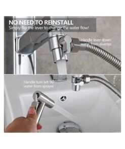 Alternative view of COOLBABY Brass Diverter Valve for Kitchen Sink Faucet or Bathroom Basin Tap