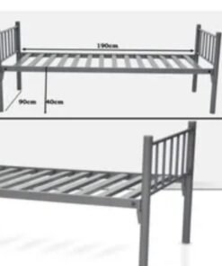 Alternative view of SULSHA Steel Single Bed Grey 90x190x40 Cm