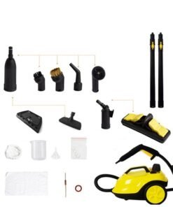 EzzySo Steam Cleaner, 2000W Steam Mop, 5 Bar Steam Pressure, 2 Liter Tank Capacity, High Temperature Kills 99.99% of Viruses & Bacteria