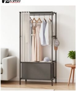 Best Deals Multifunctional Combination Wardrobe, Layered Clothes Hanging + Drawer Storage + Shoe Storage, Practical Artifact For Small Apartment Bedroom / Porch