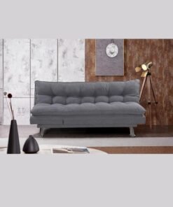ALWASIT HOME Sofa Bed Living Room Fabric Sofa Bed Chrome Legs Three Seat Sofa Bed Modern Design Living Room Sofa Model S -s208 Color - Grey