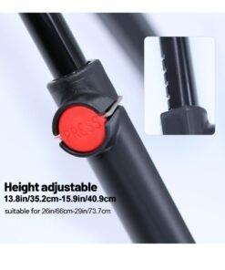 general Heavy Duty Double Legs Bicycle KickStand - Adjustable Bike Stand Made of Steel with Non-Slip Wide Foot Pads, 1.3cm Thickened Support, High Elastic Spring for Stable Parking & Maintenance - Image 3