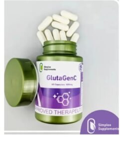 Simplee Supplements GlutaGenC Glutathione Capsules 60 pcs – Whitening, Anti-Aging & Detox Supplement for Glowing Skin, 500mg