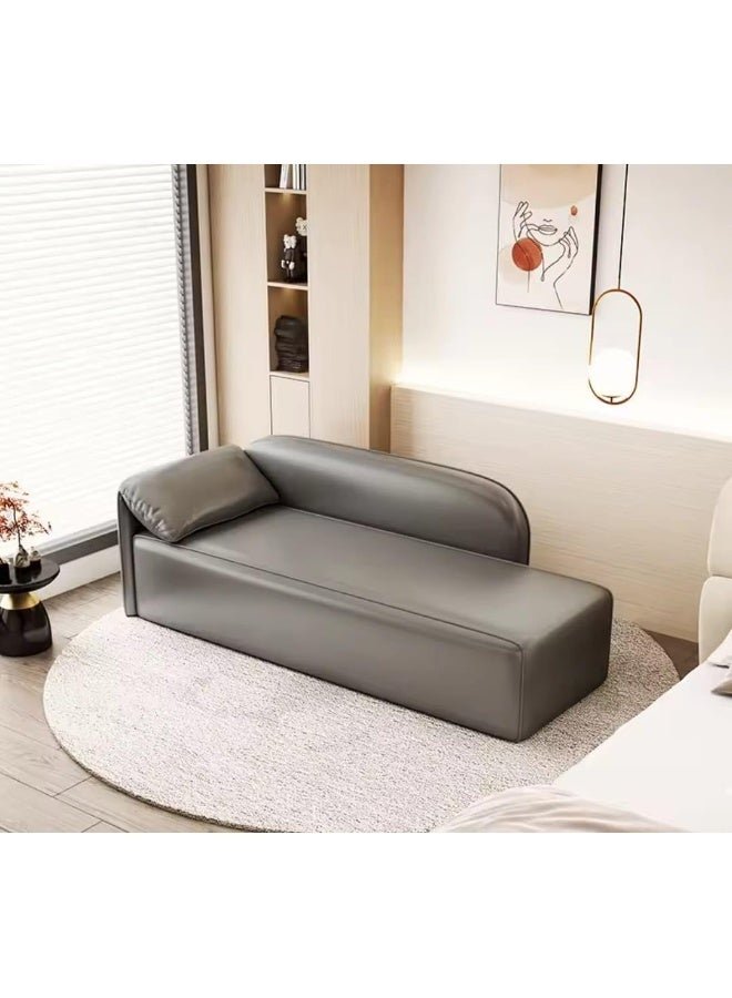 Modern Minimalist Faux Leather Sofa