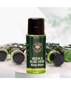Old Tree Neem & Aloevera Bath Gel For Hotel 20Ml - (Set Of 100 Pcs) | Travel Size Body Wash Gel Toiletries For Hotel Amenities, Guest House, Marriage Hall And Hospitality