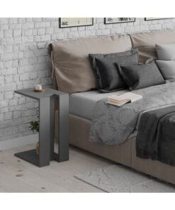 Mourah Home Muju C Side Table | Multifunctional Living Room Space Saving Side Table | 57X40X30Cm | Coffee Table | Side End Table | Modern Design Furniture (Dark Grey)