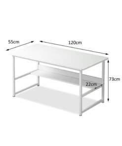 Alternative view of FAMAPY Study Table for Home Office,Writing Desk Office Desk With Storage Layer Computer Desk 120*55*73cm